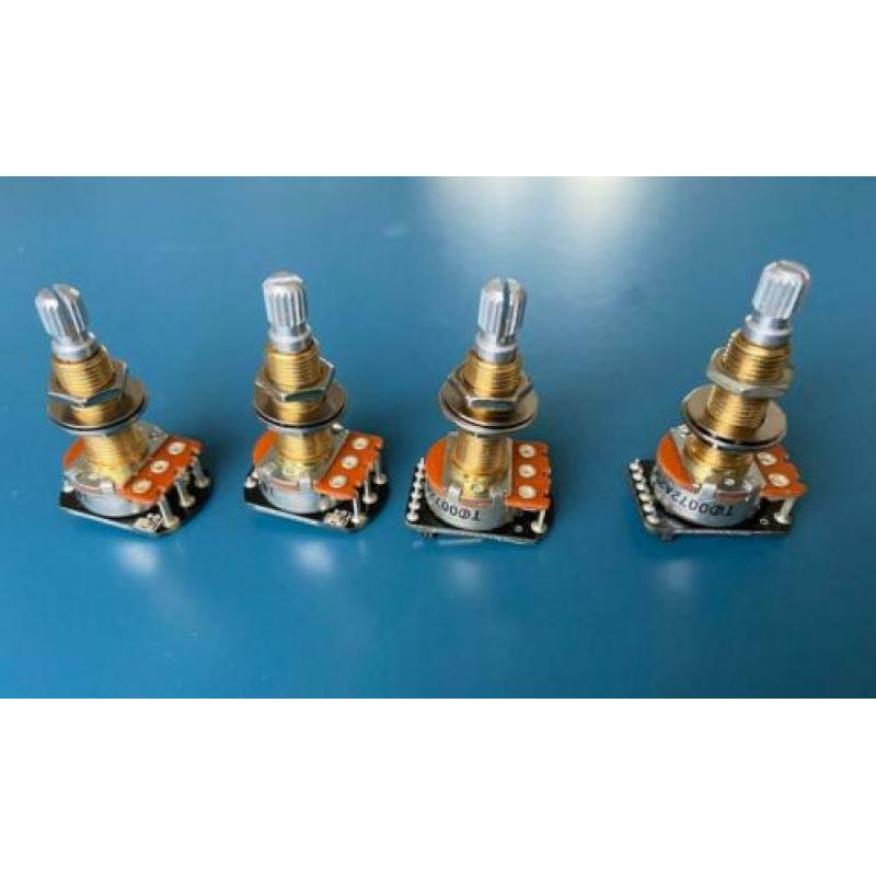 EMG Pots 2 x Volume 2 x Tone Long Shaft