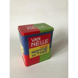 Retro/30s stijl Van Nelle voorraad blik Kleur : Groen/Rood/G