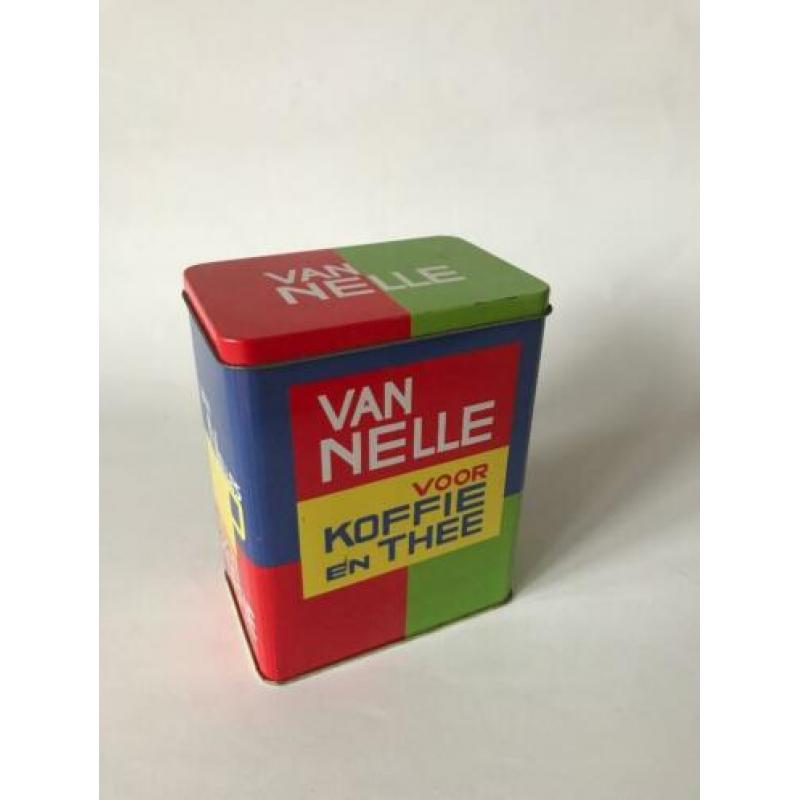 Retro/30s stijl Van Nelle voorraad blik Kleur : Groen/Rood/G