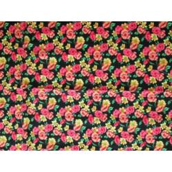 Quilt patchwork wenskaart knutselstofje nr 2769 bloemmotief