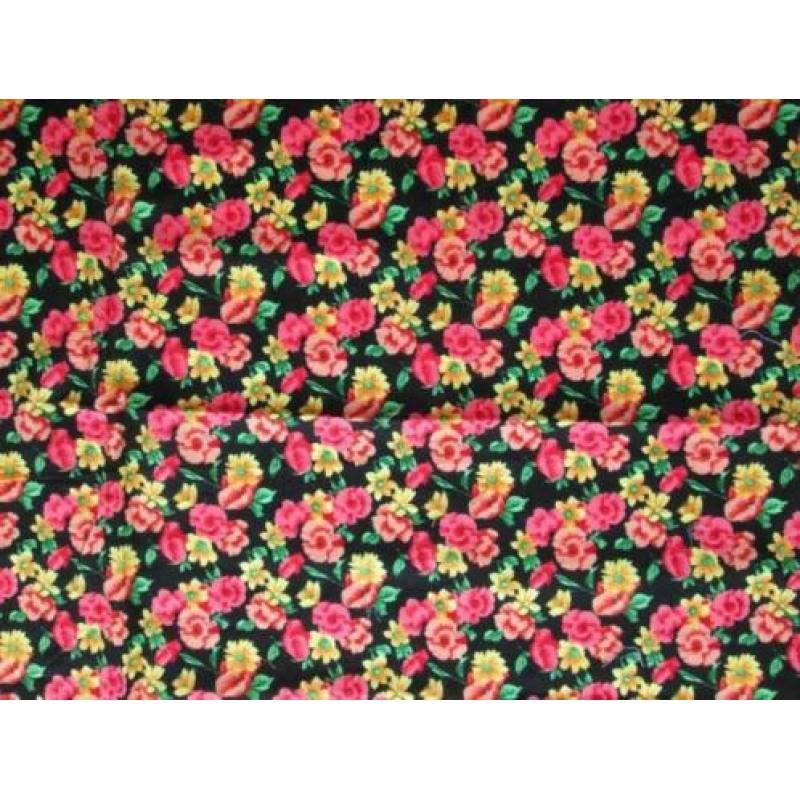 Quilt patchwork wenskaart knutselstofje nr 2769 bloemmotief