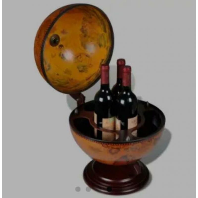 Globebar tafelmodel hout