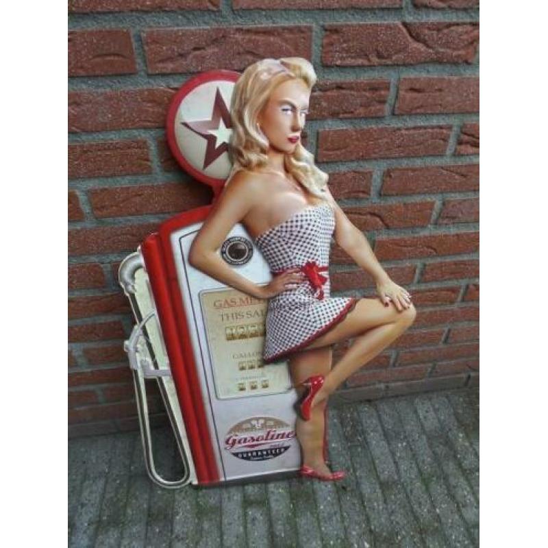 Fifties sixties zwaar metalen deco borden