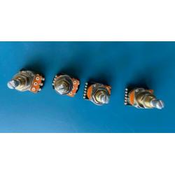 EMG Pots 2 x Volume 2 x Tone Long Shaft