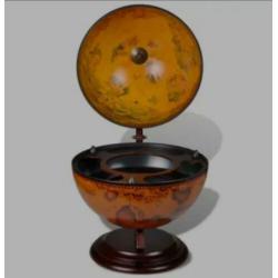 Globebar tafelmodel hout