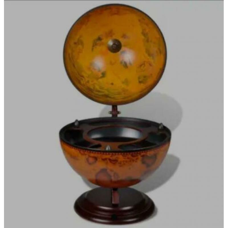 Globebar tafelmodel hout