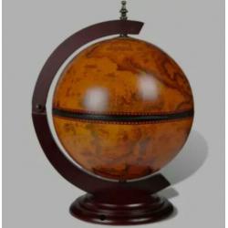 Globebar tafelmodel hout