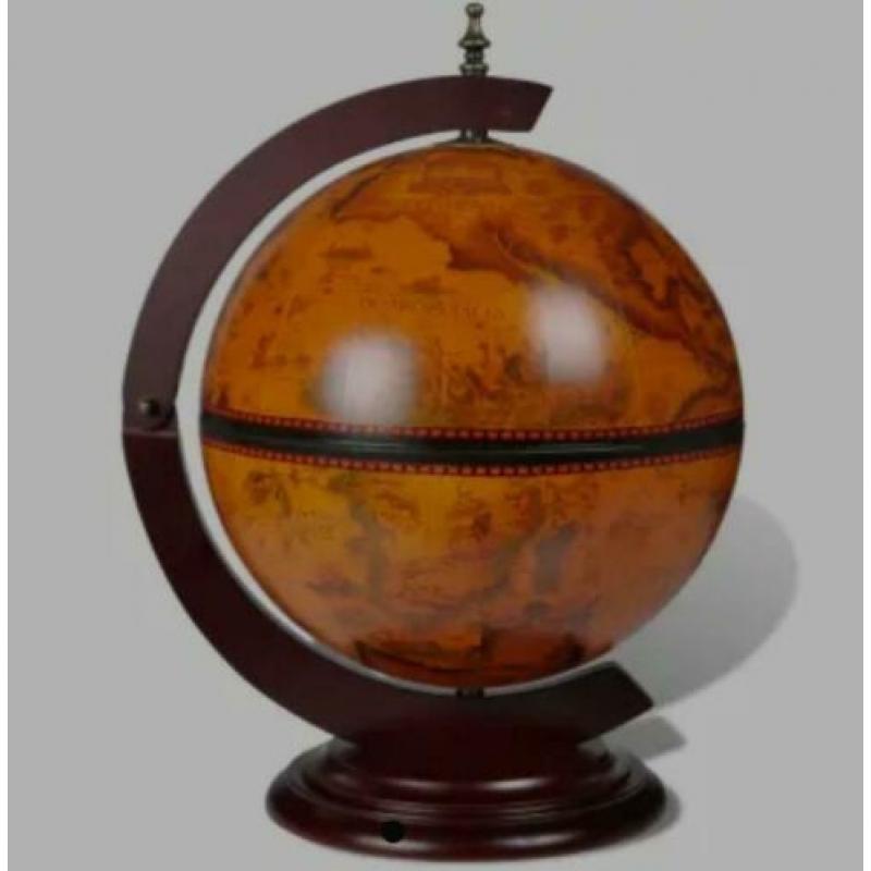 Globebar tafelmodel hout