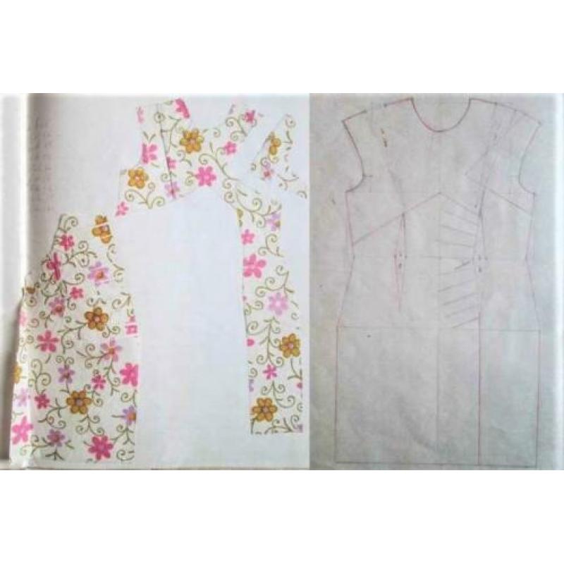 Quilt patchwork wenskaart knutselstofje nr 2769 bloemmotief