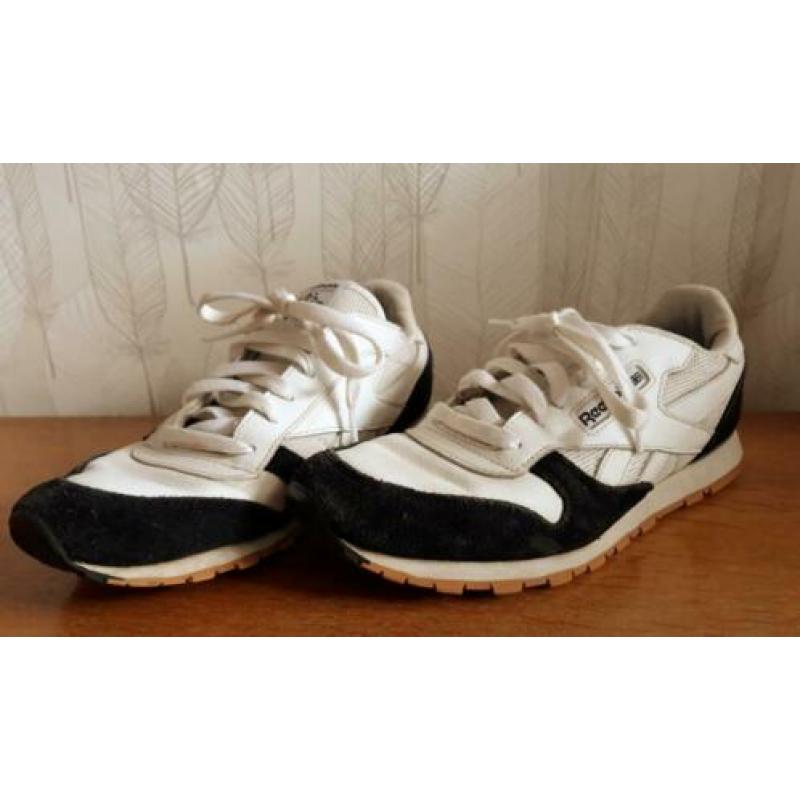 Reebok vintage sneakers retro sportschoenen wit zwart mt 38