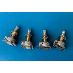 EMG Pots 2 x Volume 2 x Tone Long Shaft
