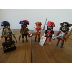 playmobil piraten met schatkist, kompas en kaart