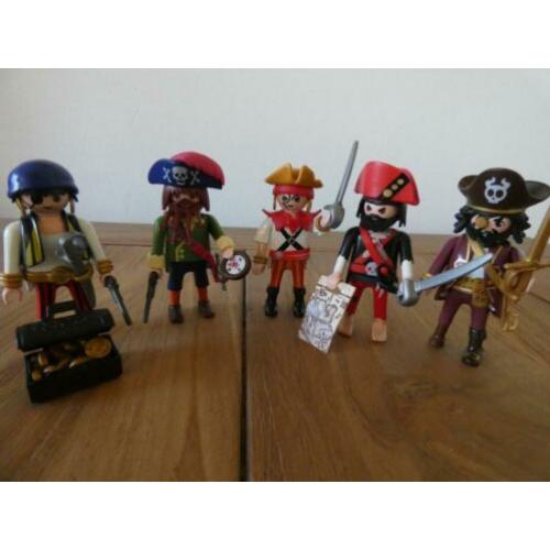 playmobil piraten met schatkist, kompas en kaart
