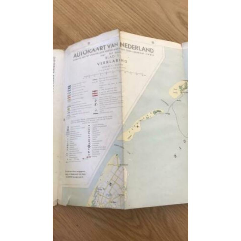 ANWB autokaart van Noord Nederland 1967