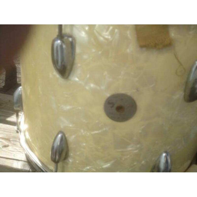 Studio opruiming Vintage snare/tom16inch/rotto tom/tan tan