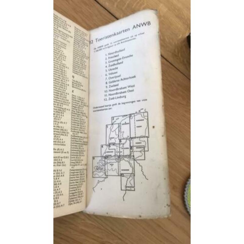 ANWB autokaart van Noord Nederland 1967