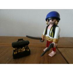 playmobil piraten met schatkist, kompas en kaart