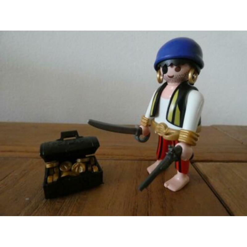 playmobil piraten met schatkist, kompas en kaart