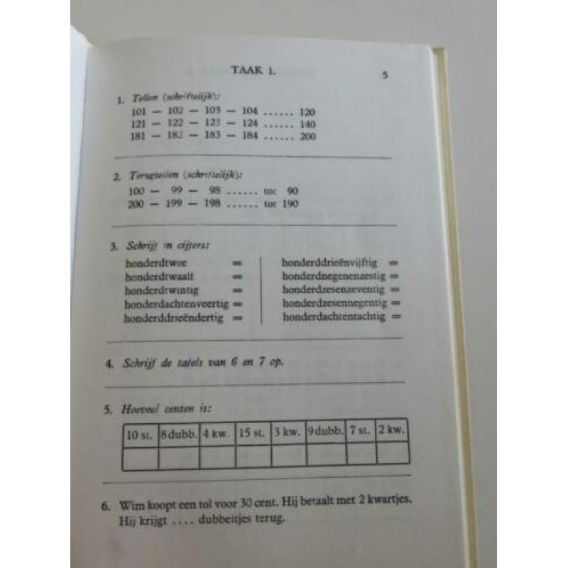 7 rekenboeken voor basisschool o.a. hoofdrekenen, sommen