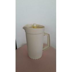 Tupperware schenkkan sapkan retro geel pastel geel deksel