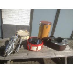 Studio opruiming Vintage snare/tom16inch/rotto tom/tan tan