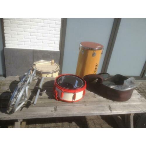 Studio opruiming Vintage snare/tom16inch/rotto tom/tan tan