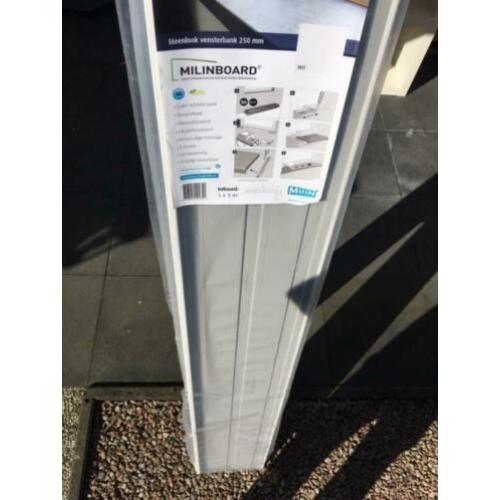 milinboard steenlook vensterbank 195 cm b x 25 cm d NIEUW