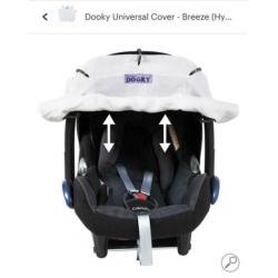Originele Dooky Breeze beschermdoek maxi cosi / kinderwagen
