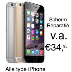 iPhone 8 7 X 7+ 6s 5s 6 plus scherm barst lcd glas reparatie