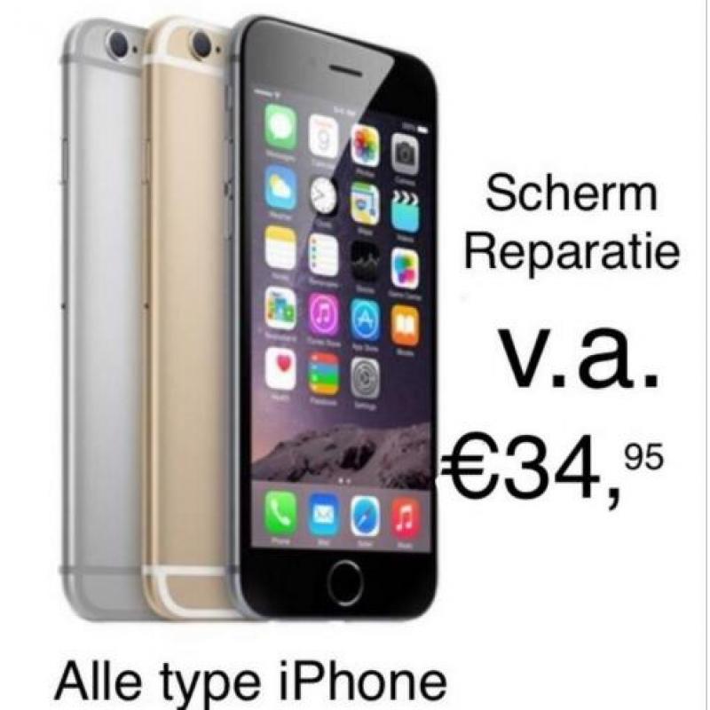 iPhone 8 7 X 7+ 6s 5s 6 plus scherm barst lcd glas reparatie