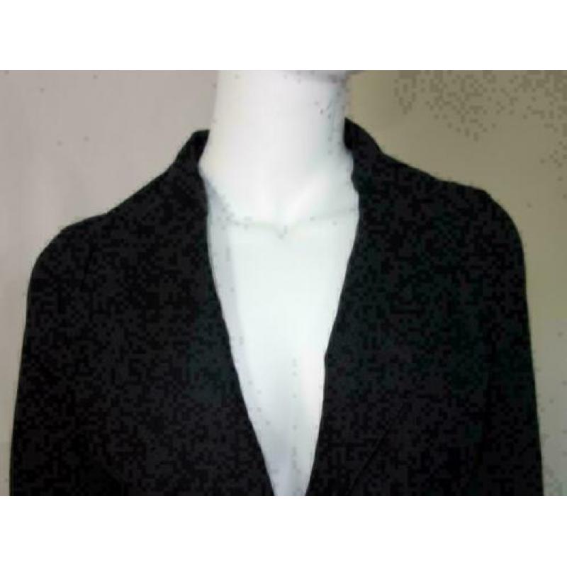 KORTING 1780 NIEUW zwart linnen jasje blazer JUST B; Mt=38'