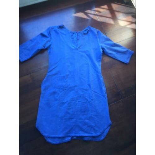 Made in Italy jurkje tuniek jurk L 40/42 stretch blauw Nieuw
