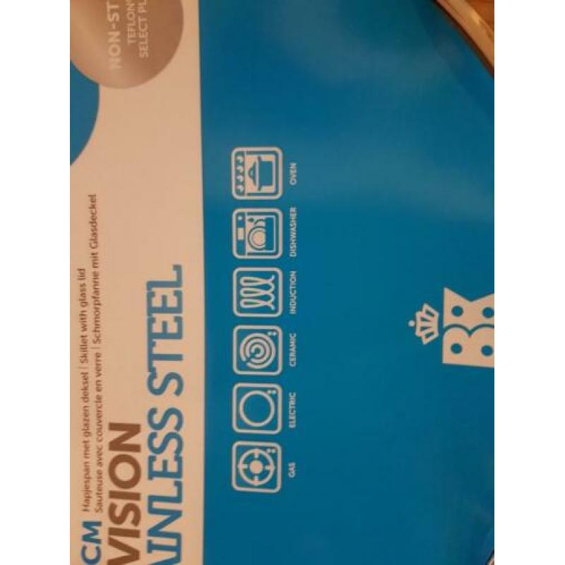 Bk vision hapjespan met deksel nieuw