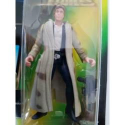 -40% Star Wars POTF Green Tri Logo Han Solo in Endor Gear