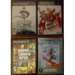 PLAYSTATION 2 GROOT met 24 spellen en daarbij 1 controller