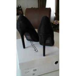 Zwarte pumps glitters