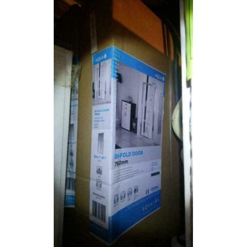 Douche nisdeur vouwdeur 76 c.m. (72 - 77 c.m.) 190 cm hoog