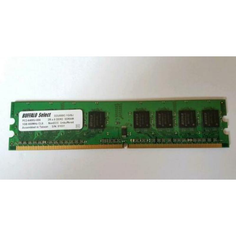 Buffalo 3 x 1 GB geheugen. PC2-6400 800 MHz