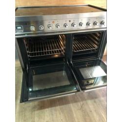 Nette Boretti keramische fornuis 2 ovens 100 cm breed