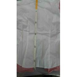 BR Rijblouse XL korte mouw rood geruit