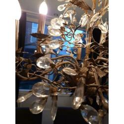 Kristal kroonluchter bloemvormig 9 lamp