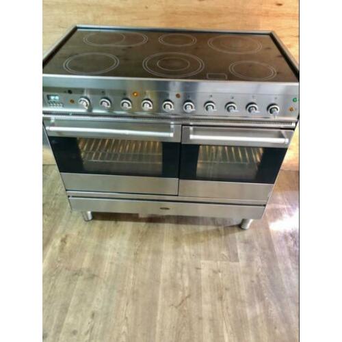 Nette Boretti keramische fornuis 2 ovens 100 cm breed