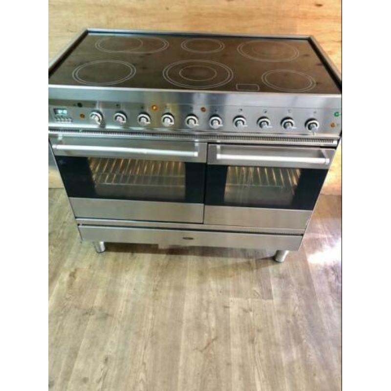 Nette Boretti keramische fornuis 2 ovens 100 cm breed
