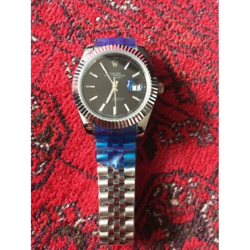 Rolex A+++ Date just zwart/wit