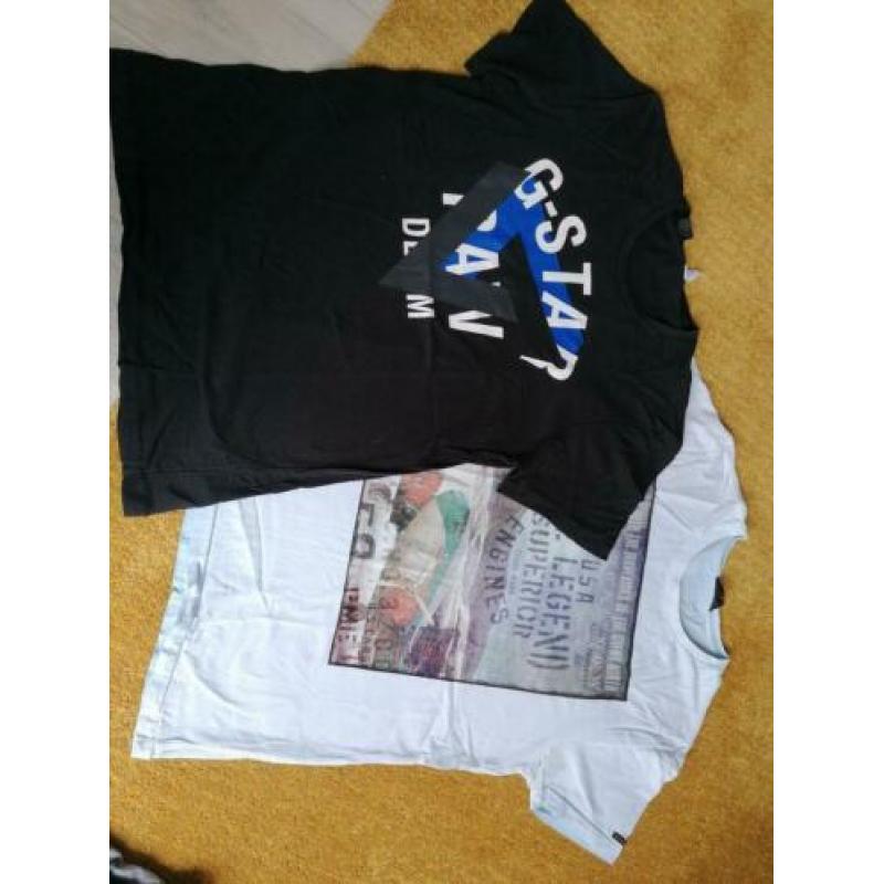 Pakket met 8 shirts maat M & L g-star, PME, Jack & Jones