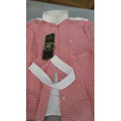 BR Rijblouse XL korte mouw rood geruit