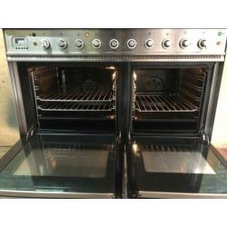 Nette Boretti keramische fornuis 2 ovens 100 cm breed