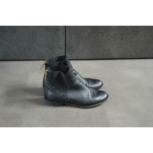 Bullboxer chelseaboots echt leer zwart maat 39