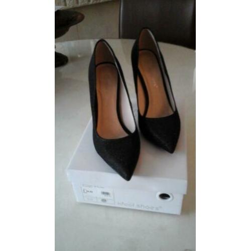 Zwarte pumps glitters