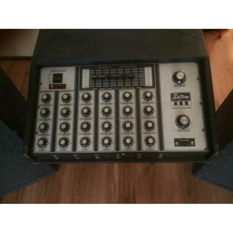 Speakers met mengpaneel Mooie vintage set